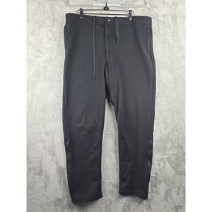 LL Bean Hiking Pants Mens Size Medium 36x28 Black Performance Ankle Zip VINTAGE